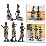 African Lady Figurine Tribal Lady Sculpture Desktop Home Office Decoration StyleA StyleB StyleC