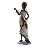 African Lady Figurine Tribal Lady Sculpture Desktop Home Office Decoration StyleA StyleB StyleC