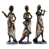 African Lady Figurine Tribal Lady Sculpture Desktop Home Office Decoration StyleA StyleB StyleC