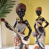 African Lady Figurine Tribal Lady Sculpture Desktop Home Office Decoration StyleA StyleB StyleC