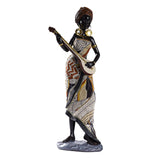 African Lady Figurine Tribal Lady Sculpture Desktop Home Office Decoration StyleA StyleB StyleC
