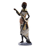 African Lady Figurine Tribal Lady Sculpture Desktop Home Office Decoration StyleA StyleB StyleC