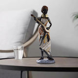 African Lady Figurine Tribal Lady Sculpture Desktop Home Office Decoration StyleA StyleB StyleC