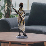 African Lady Figurine Tribal Lady Sculpture Desktop Home Office Decoration StyleA StyleB StyleC
