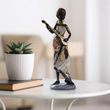 African Lady Figurine Tribal Lady Sculpture Desktop Home Office Decoration StyleA StyleB StyleC