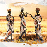 African Lady Figurine Tribal Lady Sculpture Desktop Home Office Decoration StyleA StyleB StyleC
