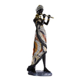 African Lady Figurine Tribal Lady Sculpture Desktop Home Office Decoration StyleA StyleB StyleC