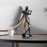 African Lady Figurine Tribal Lady Sculpture Desktop Home Office Decoration StyleA StyleB StyleC