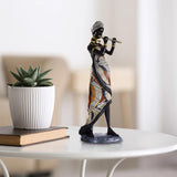African Lady Figurine Tribal Lady Sculpture Desktop Home Office Decoration StyleA StyleB StyleC