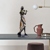 African Lady Figurine Tribal Lady Sculpture Desktop Home Office Decoration StyleA StyleB StyleC
