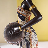 African Lady Figurine Tribal Lady Sculpture Desktop Home Office Decoration StyleA StyleB StyleC