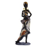 African Lady Figurine Tribal Lady Sculpture Desktop Home Office Decoration StyleA StyleB StyleC