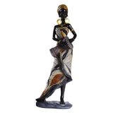 African Lady Figurine Tribal Lady Sculpture Desktop Home Office Decoration StyleA StyleB StyleC