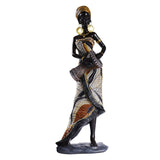 African Lady Figurine Tribal Lady Sculpture Desktop Home Office Decoration StyleA StyleB StyleC