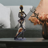 African Lady Figurine Tribal Lady Sculpture Desktop Home Office Decoration StyleA StyleB StyleC