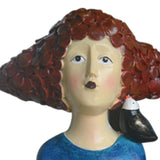 Maxbell 2x Nordic Style Lady Statue Figure Figurine for Tabletop Hotel Decor