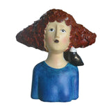 Maxbell 2x Nordic Style Lady Statue Figure Figurine for Tabletop Hotel Decor