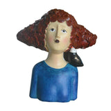 Maxbell 2x Nordic Style Lady Statue Figure Figurine for Tabletop Hotel Decor