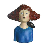 Maxbell 2x Nordic Style Lady Statue Figure Figurine for Tabletop Hotel Decor