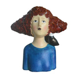 Maxbell 2x Nordic Style Lady Statue Figure Figurine for Tabletop Hotel Decor