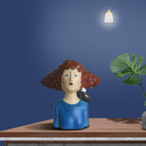 Maxbell 2x Nordic Style Lady Statue Figure Figurine for Tabletop Hotel Decor