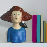 Maxbell 2x Nordic Style Lady Statue Figure Figurine for Tabletop Hotel Decor