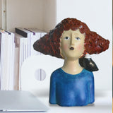 Maxbell 2x Nordic Style Lady Statue Figure Figurine for Tabletop Hotel Decor