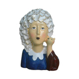 Maxbell 2x Nordic Style Lady Statue Figure Figurine for Tabletop Hotel Decor