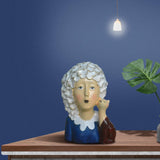 Maxbell 2x Nordic Style Lady Statue Figure Figurine for Tabletop Hotel Decor