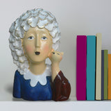 Maxbell 2x Nordic Style Lady Statue Figure Figurine for Tabletop Hotel Decor