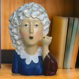 Maxbell 2x Nordic Style Lady Statue Figure Figurine for Tabletop Hotel Decor