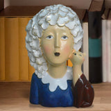 Maxbell 2x Nordic Style Lady Statue Figure Figurine for Tabletop Hotel Decor