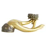 Maxbell Buddha Candle Holder Retro for Restaurant Decoration Meditation Relax Gift