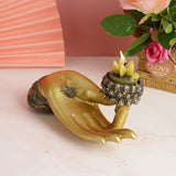 Maxbell Buddha Candle Holder Retro for Restaurant Decoration Meditation Relax Gift