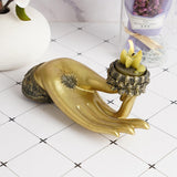 Maxbell Buddha Candle Holder Retro for Restaurant Decoration Meditation Relax Gift