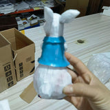 Maxbell 2Pcs Easter Bunny Decor Adorable Rabbit Statue Tabletop Sculpture 5.5 inch