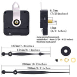 Maxbell Maxbell Wall Clock Movement Mechanism Motor Hands Kit Replacement Parts 15mm Shaft