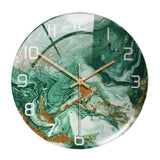 Maxbell Maxbell Acrylic Modern Wall Clock Non Ticking Round for Home Bedroom Light color