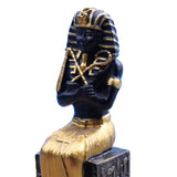 Maxbell 2x Resin Egyptian Pharaoh Figurine Sculpture for Cabinet Tabletop Decor