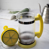 Maxbell French Press Coffee Maker Heat Resistant Borosilicate Glass Office Home Yellow