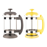 Maxbell French Press Coffee Maker Heat Resistant Borosilicate Glass Office Home Yellow