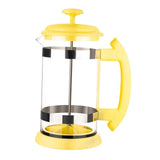 Maxbell French Press Coffee Maker Heat Resistant Borosilicate Glass Office Home Yellow