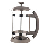 Maxbell French Press Coffee Maker Heat Resistant Borosilicate Glass Office Home Gray