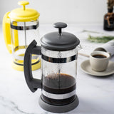 Maxbell French Press Coffee Maker Heat Resistant Borosilicate Glass Office Home Gray