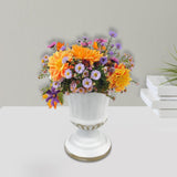 Iron Vase Dried Flower Pot Bunch Holder Dining Room Home Office Table Decor A