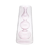 Maxbell Maxbell Glass Bud Vase Flower Arrangement Container for Table Centerpiece Home Decor Pink