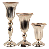 Maxbell 2xIron Flower Vase Stem Bunch Gold Bouquet Floral Arrangement Table Decoration height 20cm