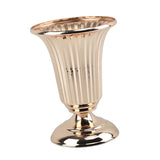 Maxbell 2xIron Flower Vase Stem Bunch Gold Bouquet Floral Arrangement Table Decoration height 20cm