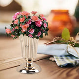 Maxbell 2xIron Flower Vase Stem Bunch Gold Bouquet Floral Arrangement Table Decoration height 20cm