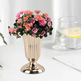 Maxbell 2xIron Flower Vase Stem Bunch Gold Bouquet Floral Arrangement Table Decoration height 20cm